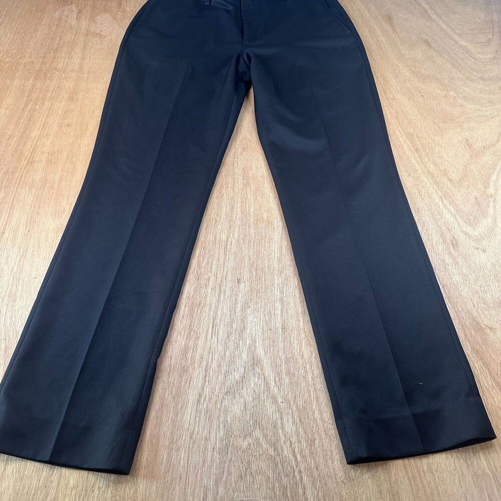 TravelSmith Dress Pants Black Womens 32x32 Career Straight Leg Slacks